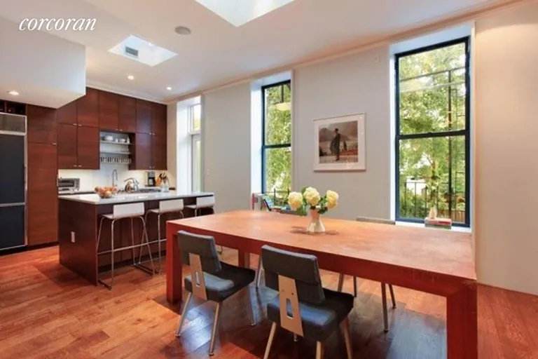 New York City Real Estate | View 49 Douglass Street | Dining Room and Kitchen | View 3