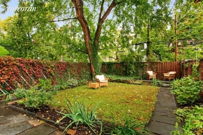 New York City Real Estate | View 49 Douglass Street | Wide & Deep Garden with Patio | View 8