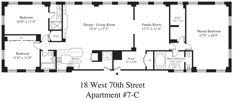 18 West 70th Street, 7C | floorplan | View 5