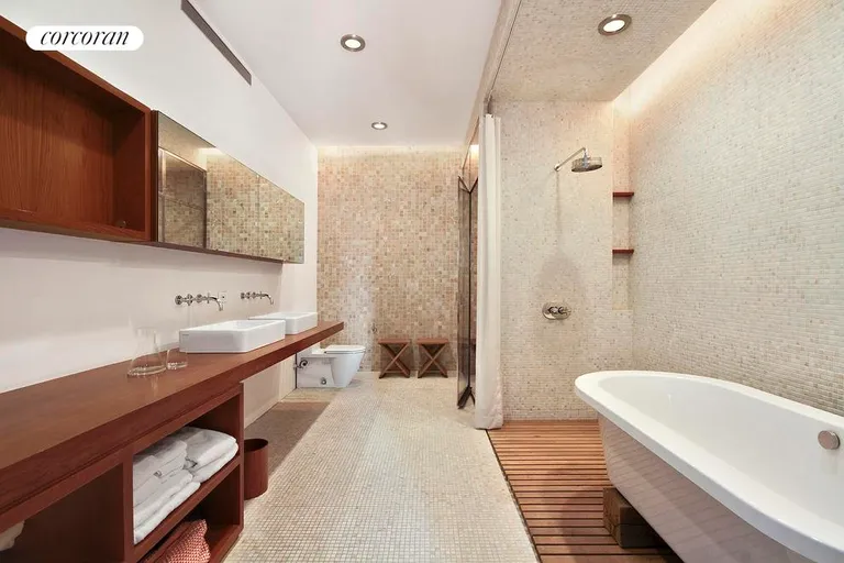 New York City Real Estate | View 30 Crosby Street, 4B | Custom Marble Master Bathroom | View 9