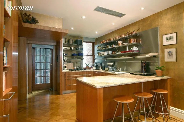 New York City Real Estate | View 171 West 71st Street, 3DE | Gourmet Eat-in-Kitchen: Cherry  Bulthaup cabinetry | View 3