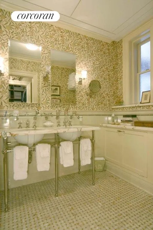 New York City Real Estate | View 171 West 71st Street, 3DE | Master Bath with hand-cut Onyx designed floor | View 7