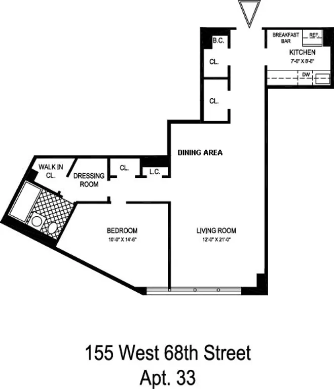 155 West 68th Street, 1933 | floorplan | View 16