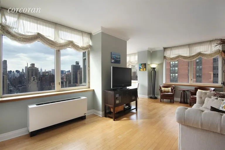 New York City Real Estate | View 1760 Second Avenue, 27C | Living Room | View 2