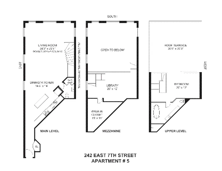 242 East 7th Street, 5 | floorplan | View 12