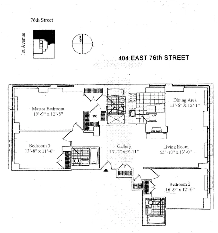 404 East 76th Street, 30A | floorplan | View 6