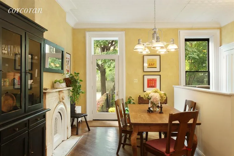 New York City Real Estate | View 214A Saint Marks Avenue | South-facing dining | View 4