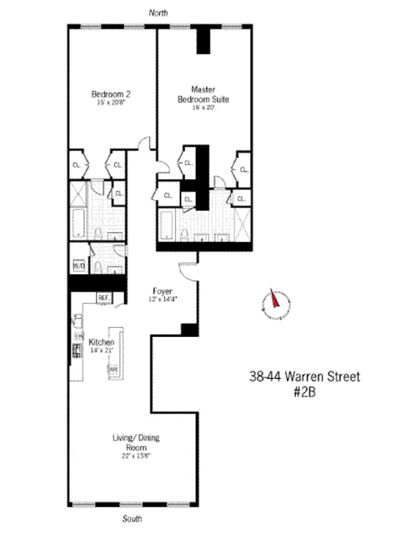 38-44 Warren Street, 2B | floorplan | View 6