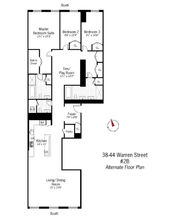 38-44 Warren Street, 2B | floorplan | View 7