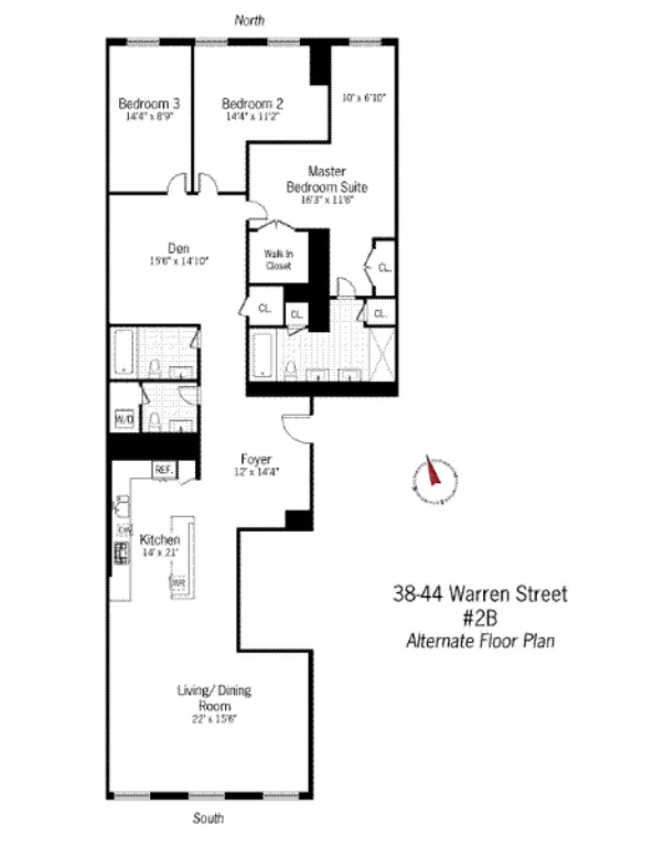 38-44 Warren Street, 2B | floorplan | View 8