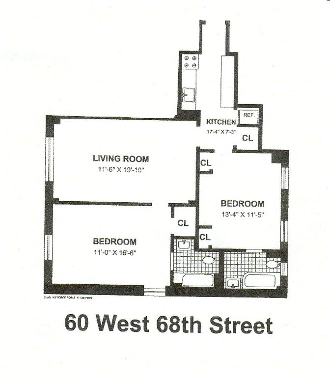 60 West 68th Street, 5F | floorplan | View 6