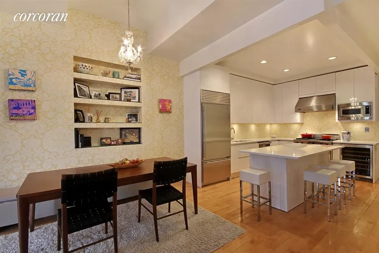 New York City Real Estate | View 35 Vestry Street, 2 FL | Open Chef's Kitchen with Spacious Dining Area | View 2