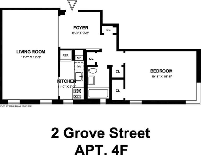 2 Grove Street, 4F | floorplan | View 5