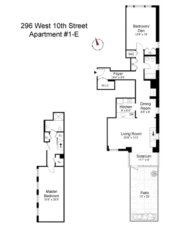 296 West 10th Street, 1E | floorplan | View 8