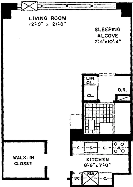 185 West End Avenue, 4B | floorplan | View 8