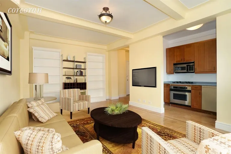 New York City Real Estate | View 139 West 82nd Street, 8D | Kitchen / Living Room | View 2