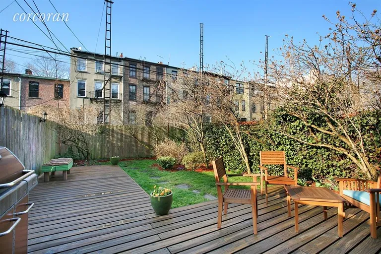New York City Real Estate | View 86 2nd Place, GRDN | Deep landscaped garden with large wood deck | View 3