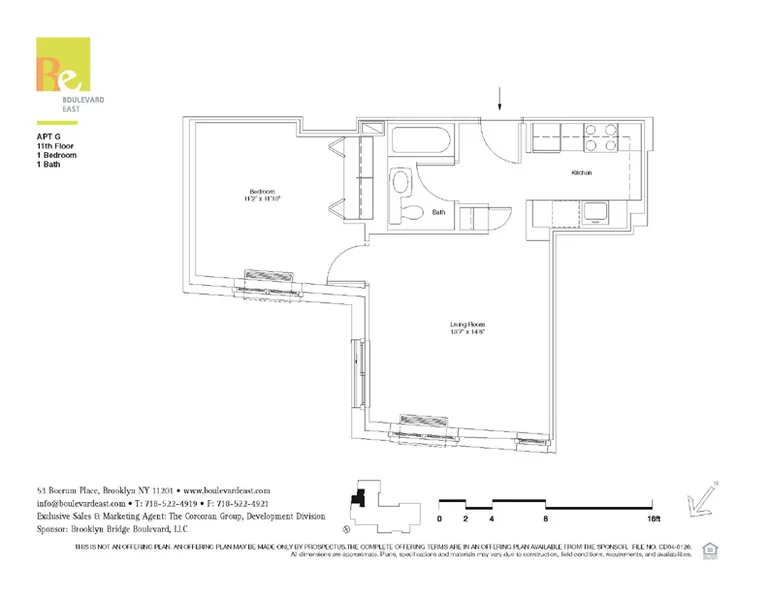 53 Boerum Place, 11G | floorplan | View 14
