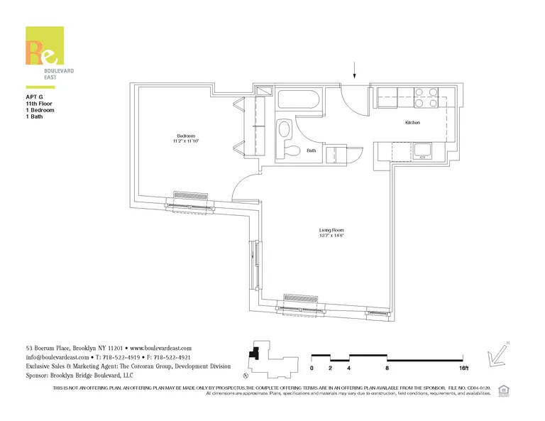 53 Boerum Place, 11G | floorplan | View 15