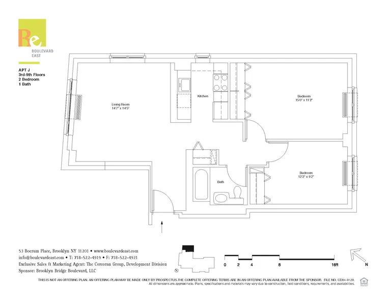53 Boerum Place, 5J | floorplan | View 1