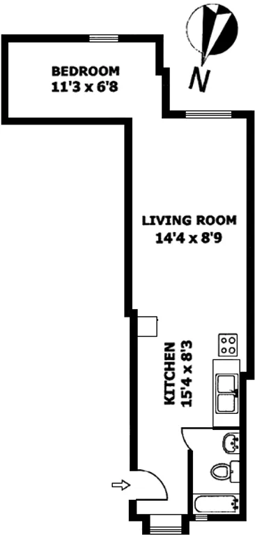 175 Rivington Street, 2E | floorplan | View 4