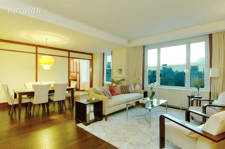 New York City Real Estate | View 784 Park Avenue, 19C | Large picture windows capture magnificent views | View 3
