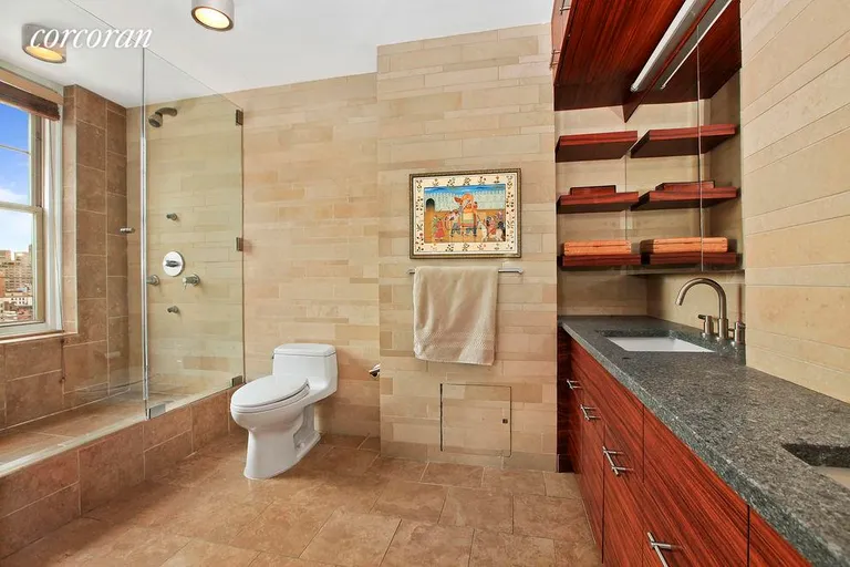 New York City Real Estate | View 45 Christopher Street, 15EF | Master Bathroom | View 4
