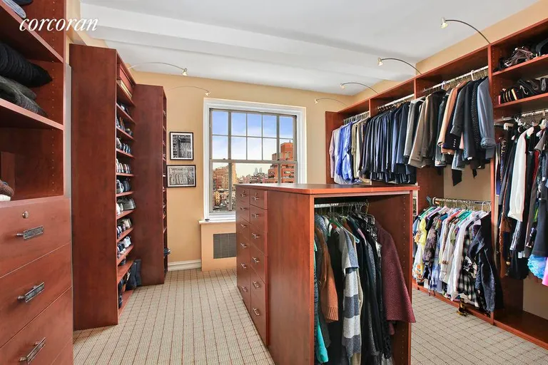 New York City Real Estate | View 45 Christopher Street, 15EF | Master walk-in closet | View 5