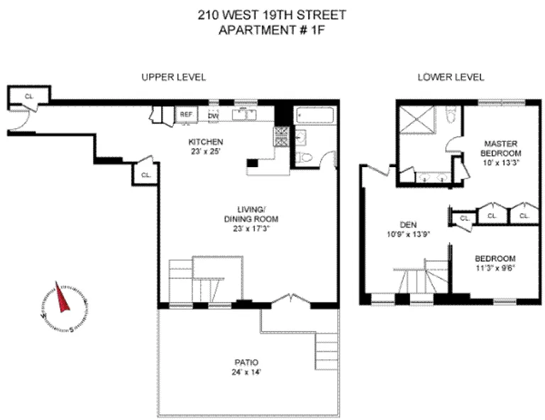 210 West 19th Street, 1F | floorplan | View 8