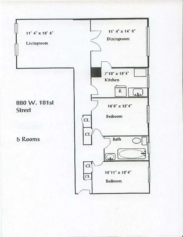 880 West 181st Street , 3D | floorplan | View 7