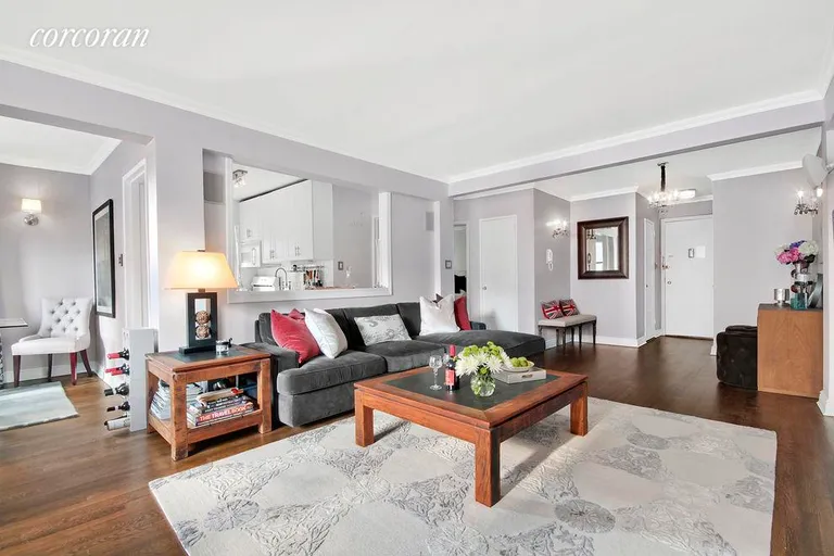 New York City Real Estate | View 30 East 9th Street, 5AA | Living Room - reverse view | View 2