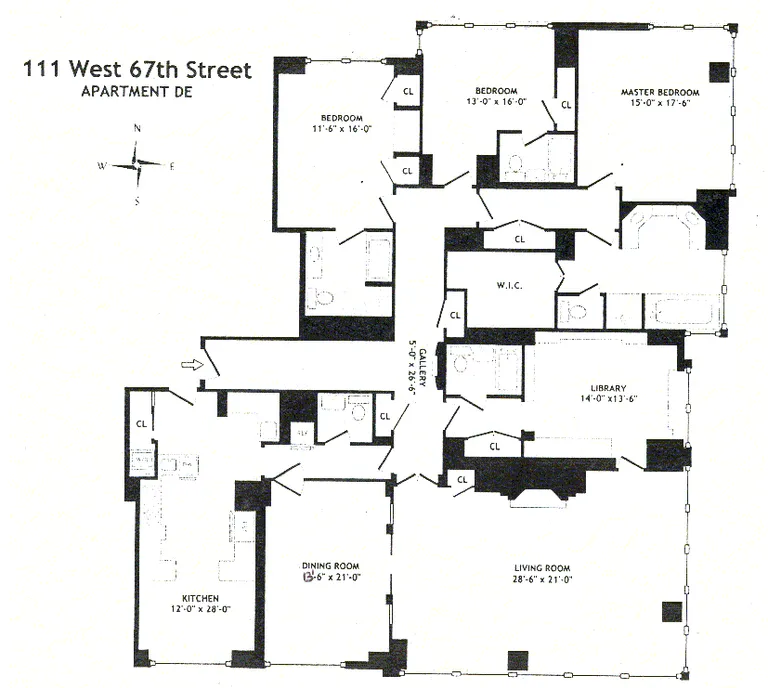111 West 67th Street, 34DE | floorplan | View 16