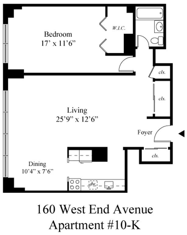 160 West End Avenue, 10K | floorplan | View 8