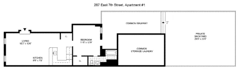 267 East 7th Street, 1 | floorplan | View 6