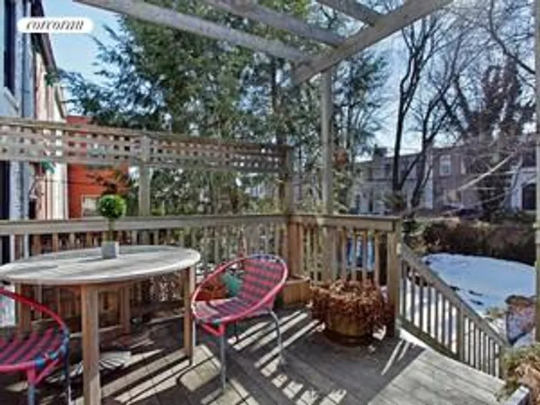 New York City Real Estate | View 474A 16th Street | Deck off of Duplex  kitchen | View 2