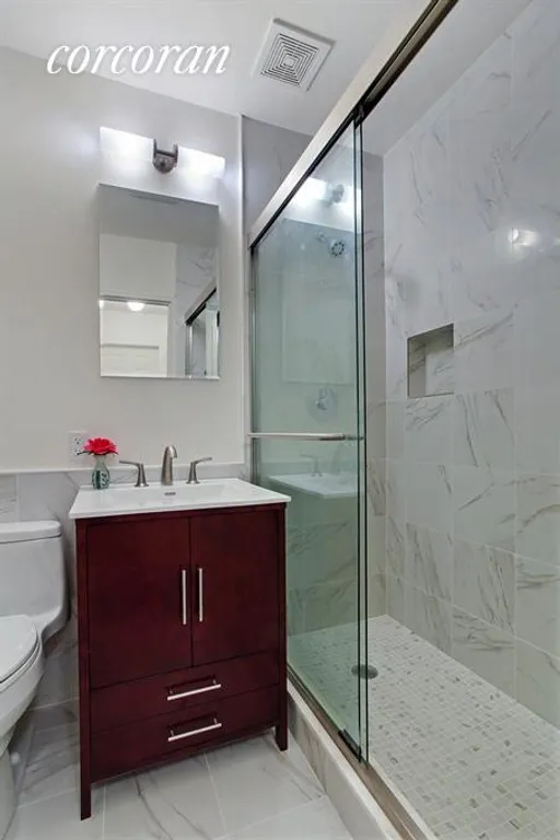 New York City Real Estate | View 42 West 13th Street, 4FG | Newly Renovated Master Bath with Shower | View 6