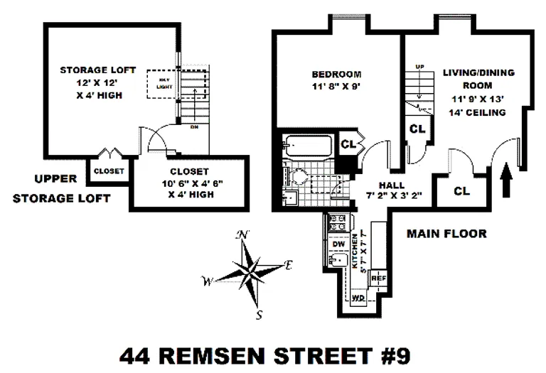44 Remsen Street, 9 | floorplan | View 7
