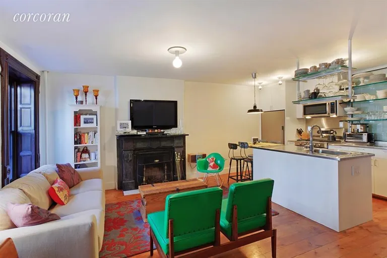 New York City Real Estate | View 290 6th Avenue | Garden Apartment Living Room | View 10