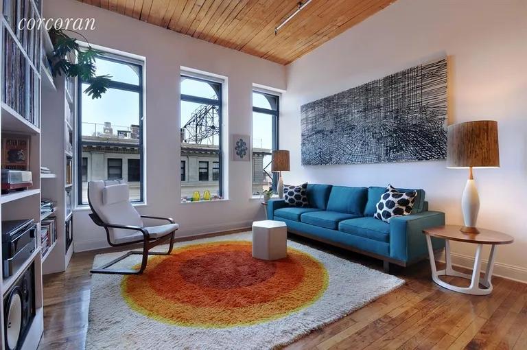 New York City Real Estate | View 138 Broadway, 5D | Beautiful, bright living room | View 2