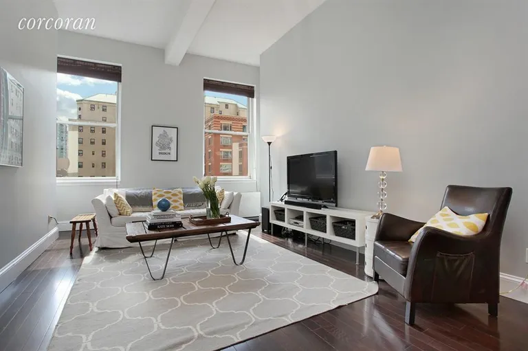 New York City Real Estate | View 96 Schermerhorn Street, 5D | Living room has great light and is nearly 25' long | View 2
