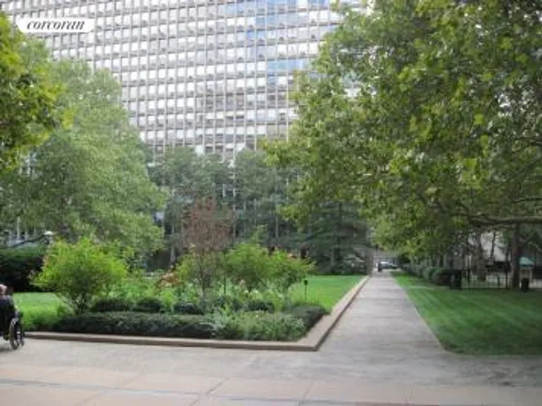New York City Real Estate | View 330 East 33rd Street, 14H | beautiful private garden | View 4