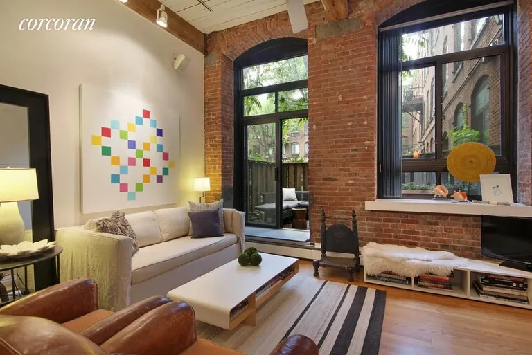 New York City Real Estate | View 420 12th Street, B1R | Living Room | View 2