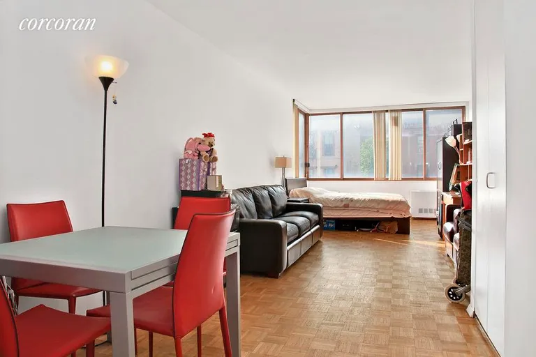 New York City Real Estate | View 393 West 49th Street, 4Q | 393 West 49th_#4Q, New York (Living Room 2) | View 4