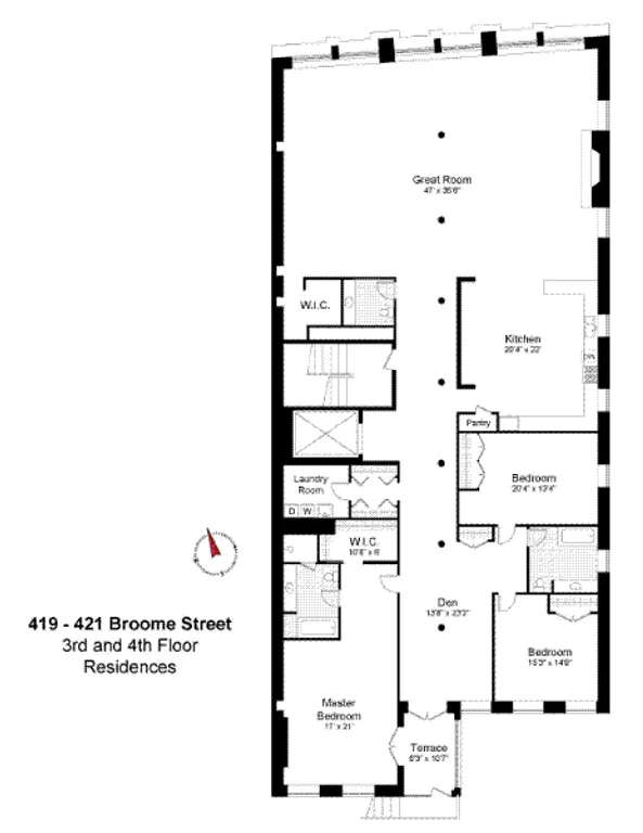 419 Broome Street, 4 FL | floorplan | View 4