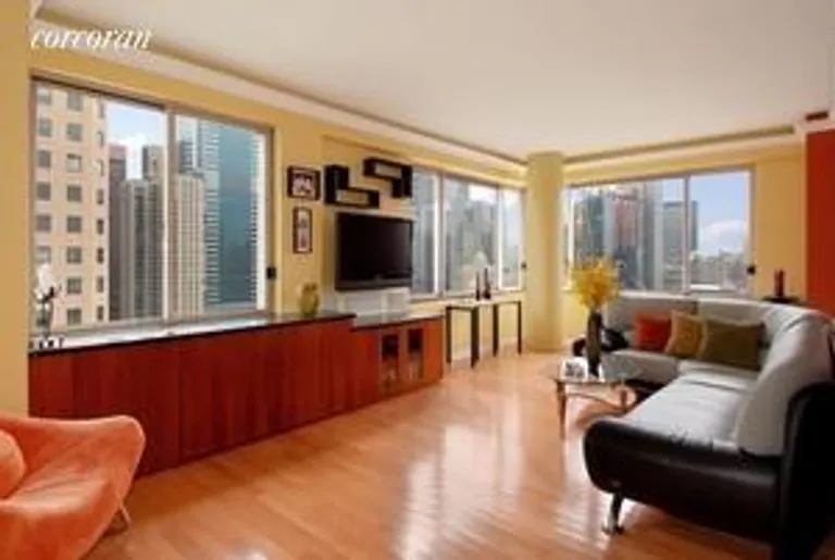 New York City Real Estate | View 350 West 50th Street, 31B | 2 Beds, 2 Baths | View 1