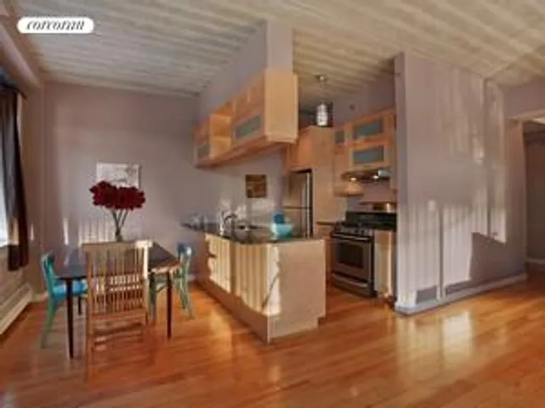 New York City Real Estate | View 529 Court Street, 103 | Kitchen and dining area | View 2