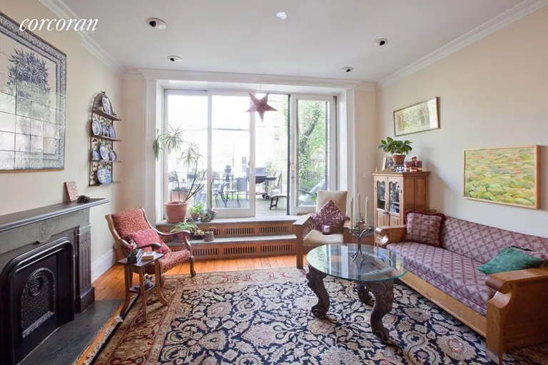 New York City Real Estate | View 117 Berkeley Place | Views of the Deck & Backyard | View 2