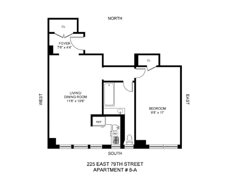 225 East 79th Street, 8A | floorplan | View 5