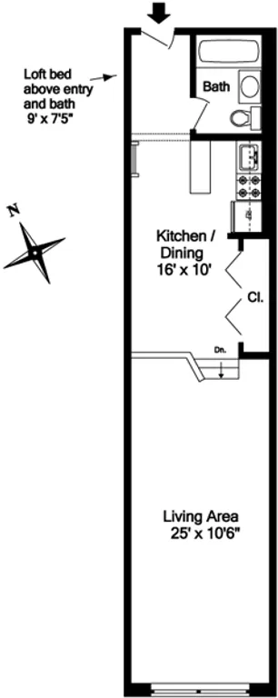 23 Waverly Place, 2N | floorplan | View 7