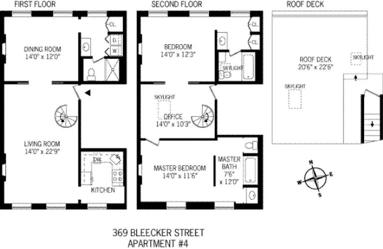 369 Bleecker Street, 4-5 | floorplan | View 6